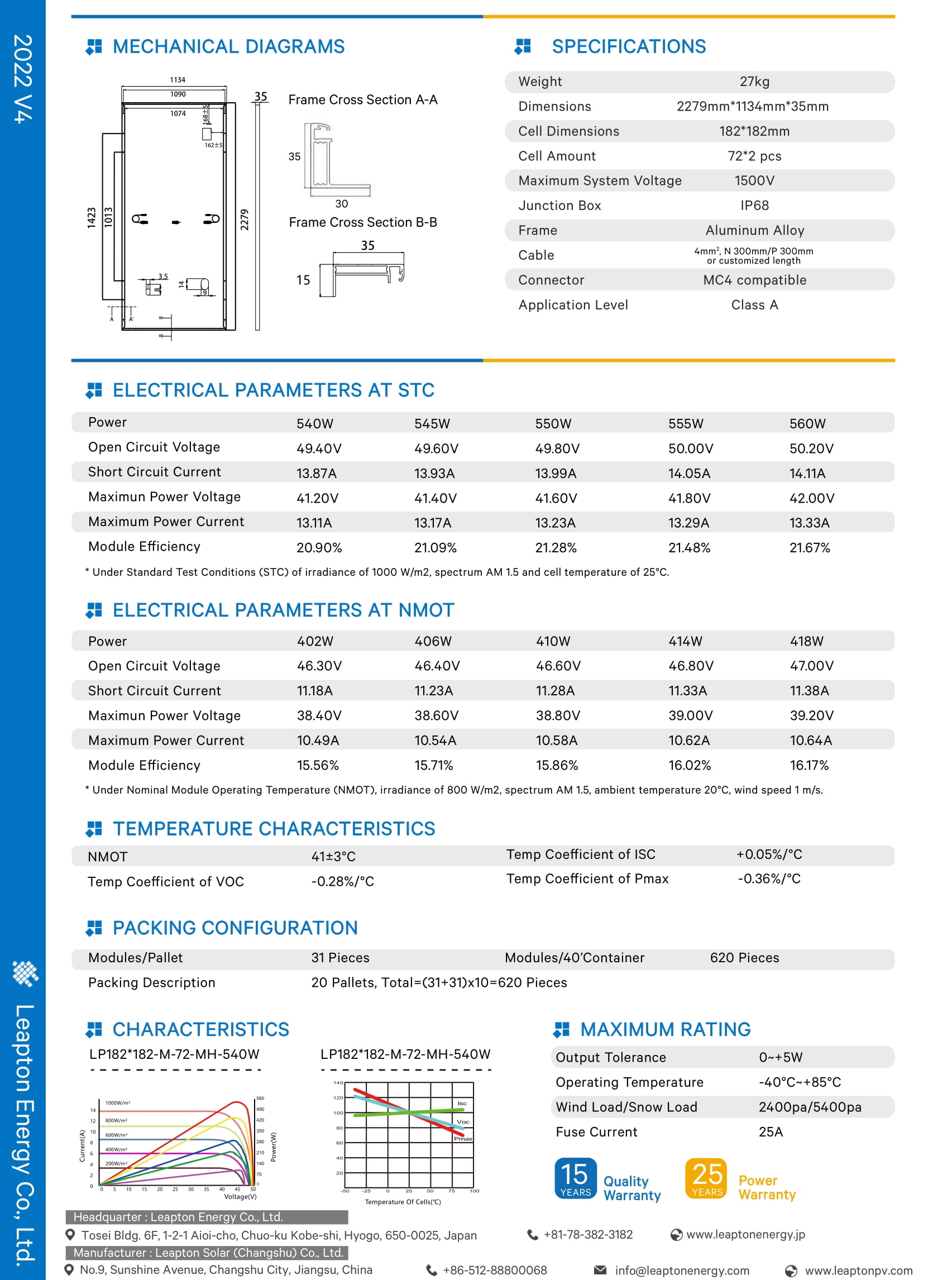 LEAPTON 550W Aurinkopaneeli - Image 2